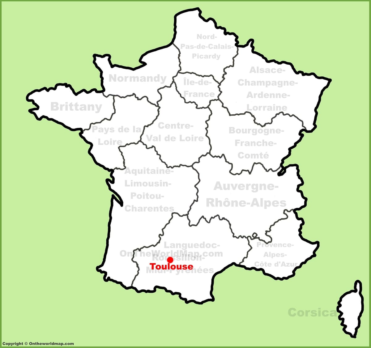 Toulouse op'n kaart